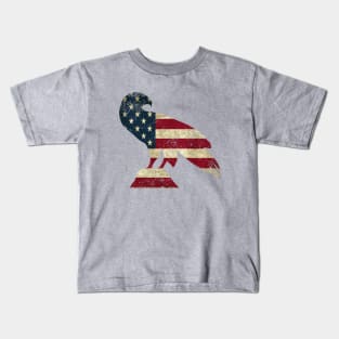 American Flag Eagle Kids T-Shirt
